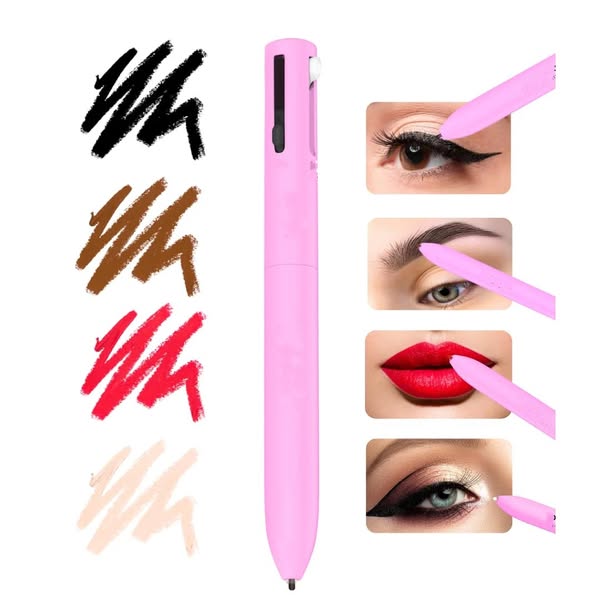Crayon 4 - En - 1 Multifonction : Lèvres - Yeux - Sourcils - Bingoo