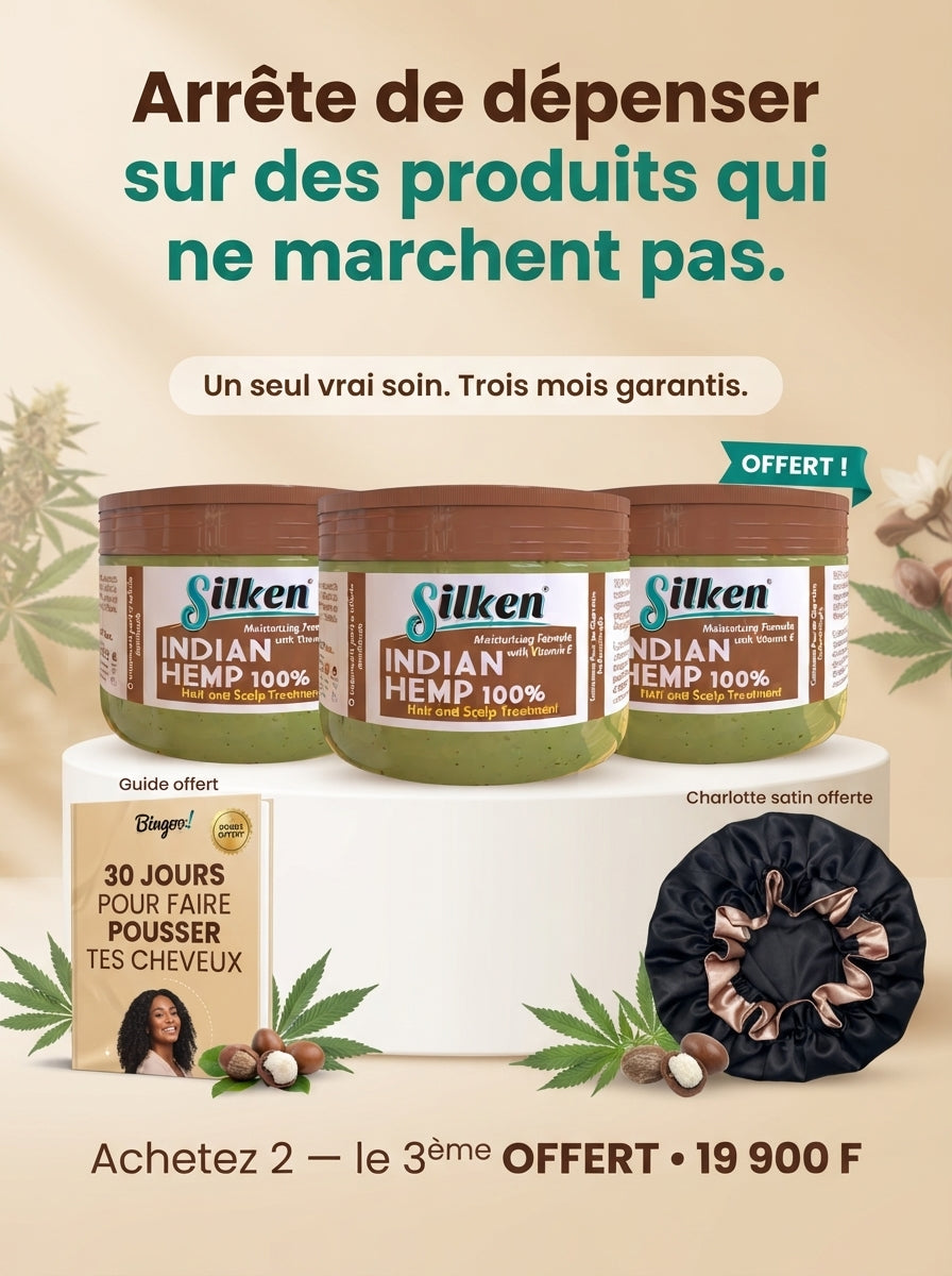 Huile de Croissance Des Cheveux  (Satisfait ou Remboursé)