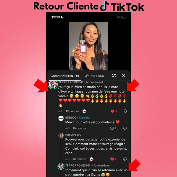 Message d'une cliente Bingoo!