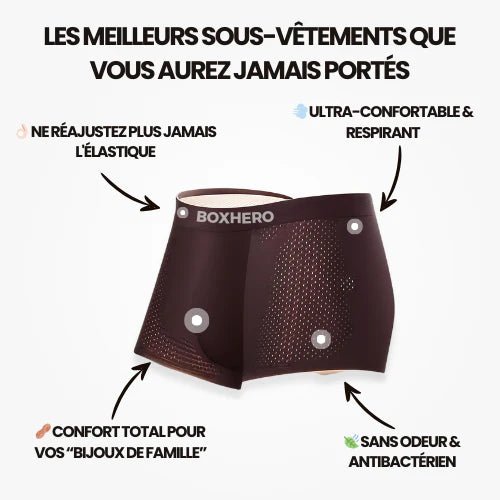 BoxHero™ - Boxer en Fibre de Bambou Ultra - Confort (3 pièces + 1 gratuit) - Bingoo