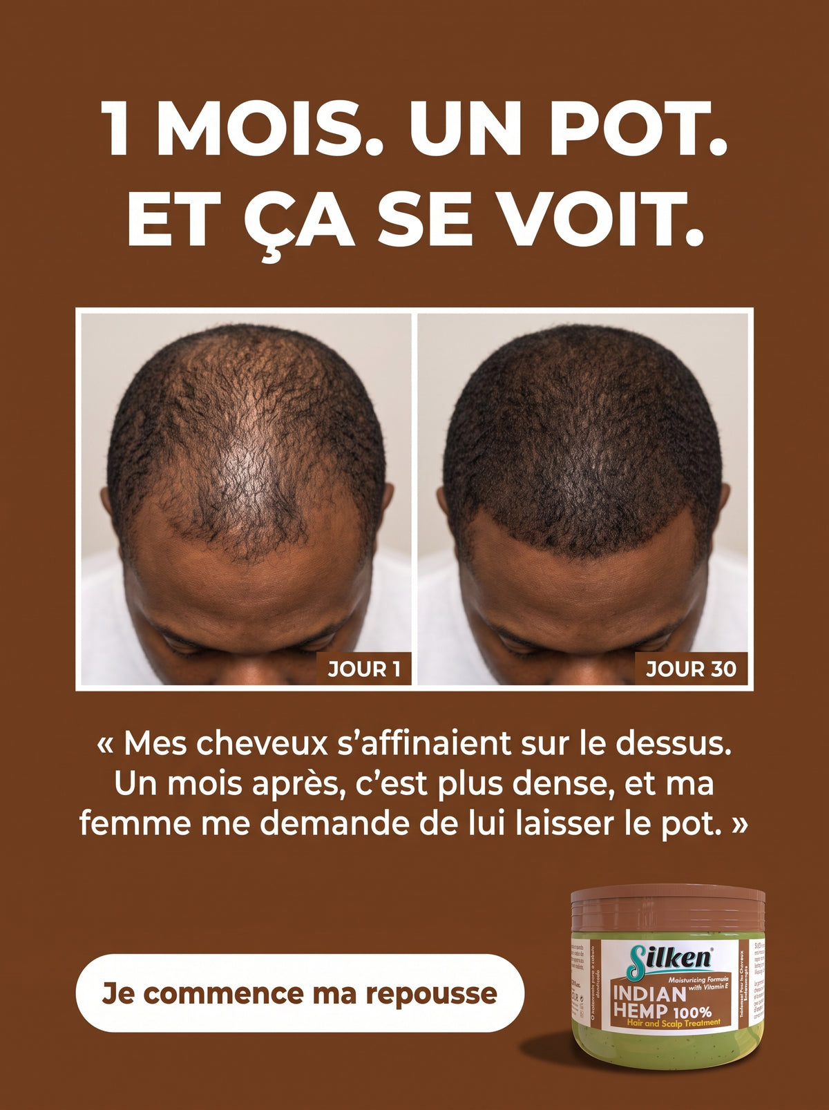 Huile de Croissance Des Cheveux  (Satisfait ou Remboursé)