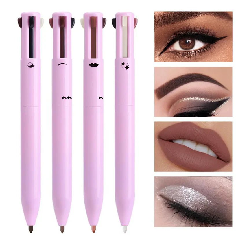 Crayon 4 - En - 1 Multifonction : Lèvres - Yeux - Sourcils - Bingoo