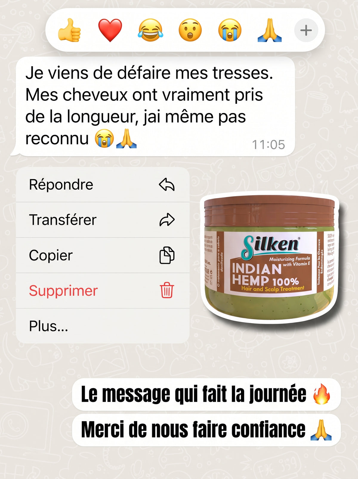 Huile de Croissance Des Cheveux  (Satisfait ou Remboursé)